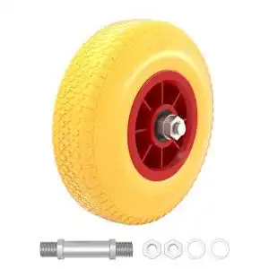 Schubkarrenrad vollgummi wiltec pannensicheres pu rad 1