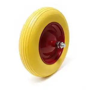 Schubkarrenrad vollgummi wiltec pannensicheres pu rad