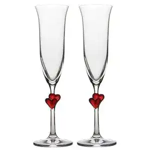 Sektglaeser stoelzle lausitz champagnerglas rot lamour 175 ml