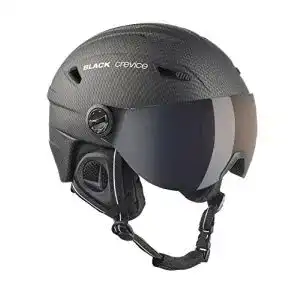 Skihelm mit visier black crevice erwachsene skihelm silvretta