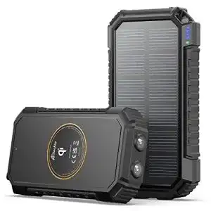 Solar ladegeraet hiluckey solar powerbank 26800mah wireless
