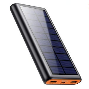 Solar-Ladegerät QTshine Solar Powerbank 26800mAh