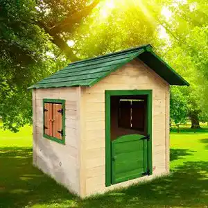 Spielhaus brast fuer kinder 106 x111x132cm tannenholz 12mm