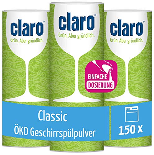 Spülmaschinenpulver CLARO Classic Geschirrspülpulver – Biologisch