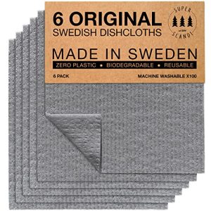 Spültuch SUPERSCANDI Schwedische Spüllappen & Spültücher 6er