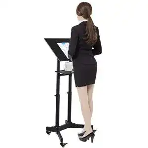 Stehpult mount it mobiler tragbares podium und rollend