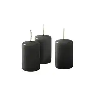 Stumpenkerzen ristho 56200 18 schwarz durchmesser 4 cm