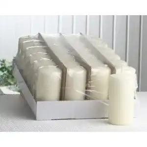 Stumpenkerzen toulifly sparpack 24x stumpenkerze 10 x 5 cm o