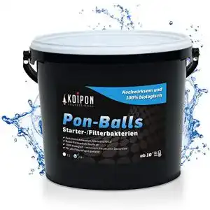 Teichbakterien koipon pon balls 25l filterstarter nitrifizierende