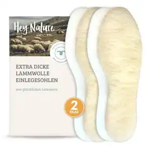 Thermosohlen hey nature 2 paar lammwolle einlegesohlen warm