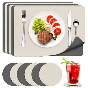 Tischsets innislink tischset leder 6er platzsets abwaschbar