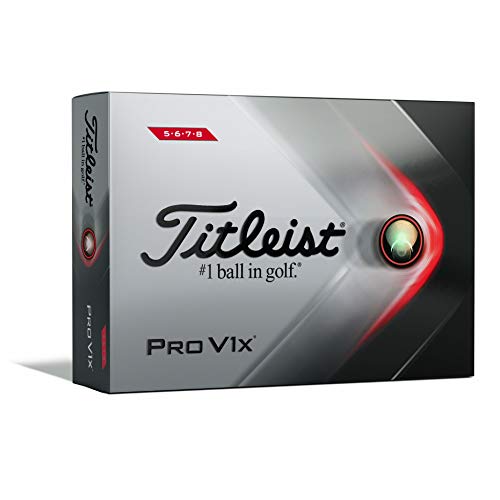 Titleist-Golfbälle Titleist Pro V1X High Number Golfball, Weiß