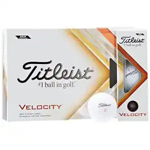 Titleist golfbaelle titleist velocity visi golfball herren weiss