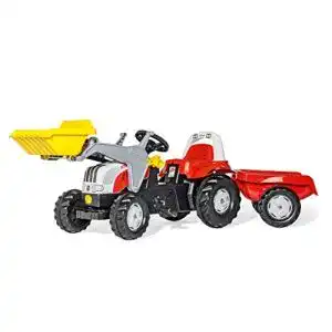 Trettraktor rolly toys 023936 rollykid steyr cvt 6165 mit anhaenger