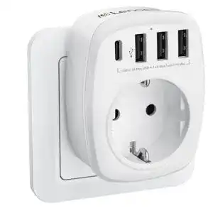 Usb steckdosenadapter lencent usb steckdose mehrfachstecker eu
