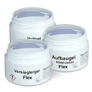 Uv gel gs nails uv flex gel set 3x 15ml nagel gel fuer nail art