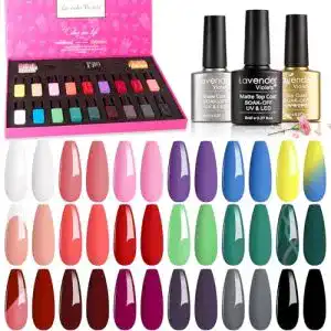 Uv gel lavender violets nagellack set 21 stueck fruehlingsfarbe