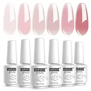Uv gel vishine uv nagellack natur rosa hautfarbe pink rose