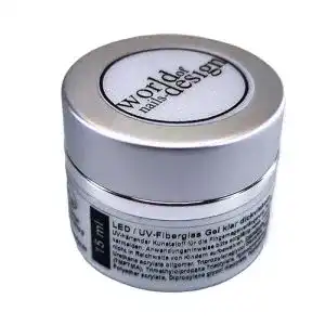 Uv gel world of nails design premium fiberglas klar dickviskose