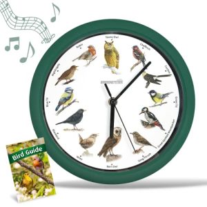 Vogeluhr STARLYF Wanduhr mit Vogelstimmen Birdsong Clock - vogeluhr starlyf wanduhr mit vogelstimmen birdsong clock