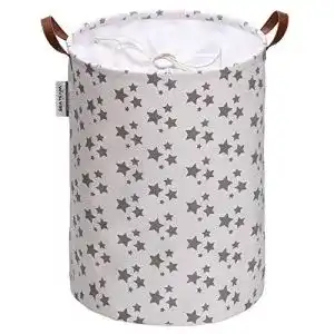 Waeschekorb sea team star pattern leinwand stoff faltbarer