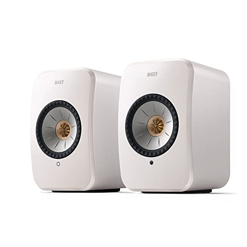 WLAN-Lautsprecher KEF LSX II, WLAN Regallautsprecher, Weiß