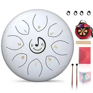 Zungentrommel everjoys steel tongue drum 6 zoll 8 tone c key