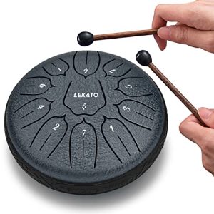 Zungentrommel LEKATO Steel Tongue Drum(6 Zoll,11 Noten in D) D Dur