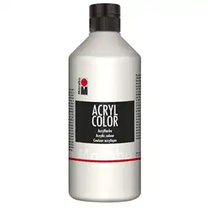 Acrylfarben marabu 12010075070 acryl color weiss 500 ml cremig