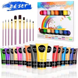 Acrylfarben RATEL set, Premium 26 Acryl-Farbe-Set Bunt