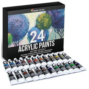 Acrylfarben Zenacolor, Set mit 24 Tuben x 12 ml