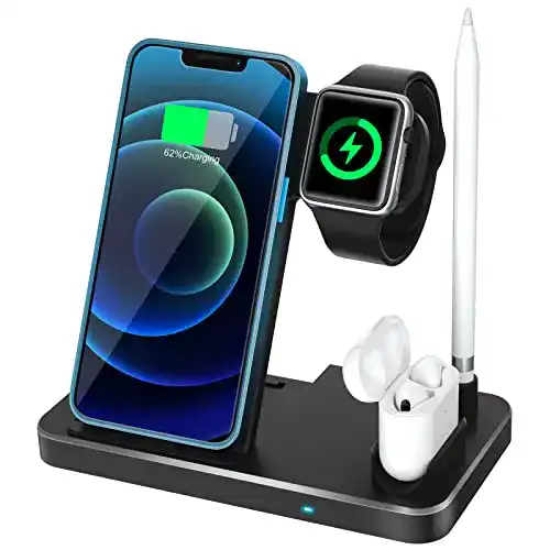 Kabellose 4-in-1 Ladestation für Apple Watch, iPhone und AirPods