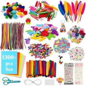 Bastelset baozun kinder 1300 stueck diy bastelkoffer basteln