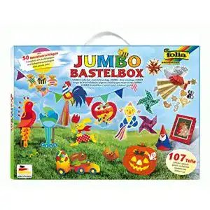 Bastelset folia 50915 1 jumbo bastelkoffer mit 107 teilen