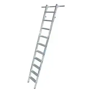 Bibliotheksleiter krause 125194 aluminium regalleiter