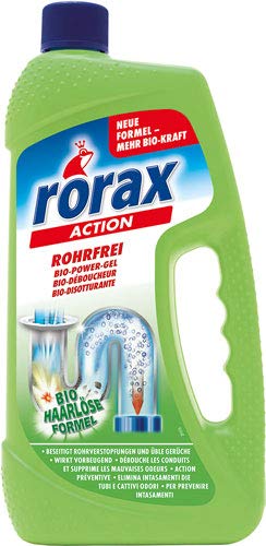 Bio-Abflussreiniger Rorax Action Rohrfrei Bio Power-Gel - bio abflussreiniger rorax action rohrfrei bio power gel