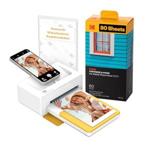 Bluetooth-Drucker KODAK Dock Plus 4Pass-Fotodrucker 10 x 15 cm