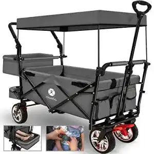 Bollerwagen mit dach miweba faltbarer bollerwagen mb 20