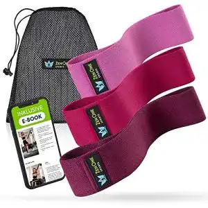 Booty band zenone sports fitnessbaender aus stoff hip bands 3er
