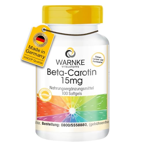 Bräunungskapseln WARNKE VITALSTOFFE Beta Carotin 15mg