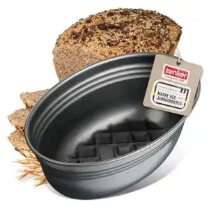 Brotbackform zenker brotform oval black metallic