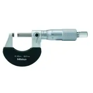 Buegelmessschraube mitutoyo 102 301 werkszertifikat din 863 1