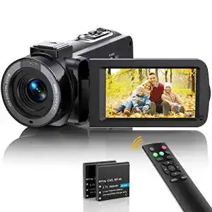 Camcorder ahlirmoy videokamera fhd 1080p 36mp vlogging