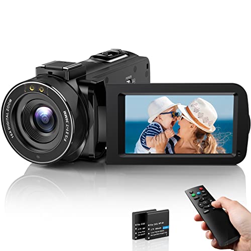 Camcorder DPFIHRGO Videokamera Full HD 1080P YouTube 30FPS