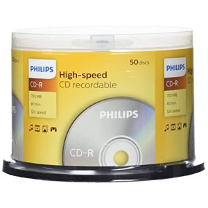 CD-R Philips Rohlinge, 700 MB Data/80 Minuten, 52x High Speed - cd r philips rohlinge 700 mb data 80 minuten 52x high speed