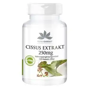 Cissus quadrangularis herbadirekt cissus kapseln extrakt 250mg