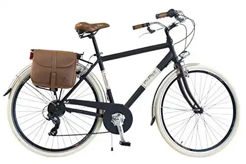 Citybike Via Veneto von Canellini Herrenfahrrad Vintage Schwarz