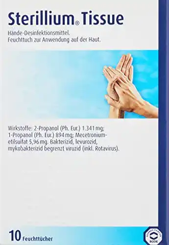 Desinfektionstücher für die Hände von Paul Hartmann AG – Sterillium 9812290
