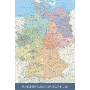 Deutschlandkarte empireposter Landkarten, Politische - deutschlandkarte empireposter landkarten politische