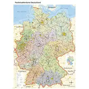 Deutschlandkarte geometro xl postleitzahlenkarte deutschland